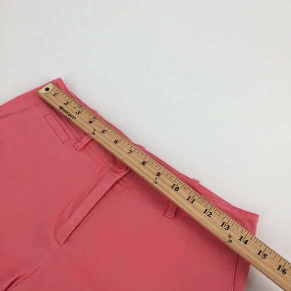Talbots Longer Length Khaki Bermuda Shorts 4P Womens Petite Salmon Pink Modest - Picture 5 of 7